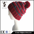 Cheap Custom Design warm Winter Hat With Ball On Top